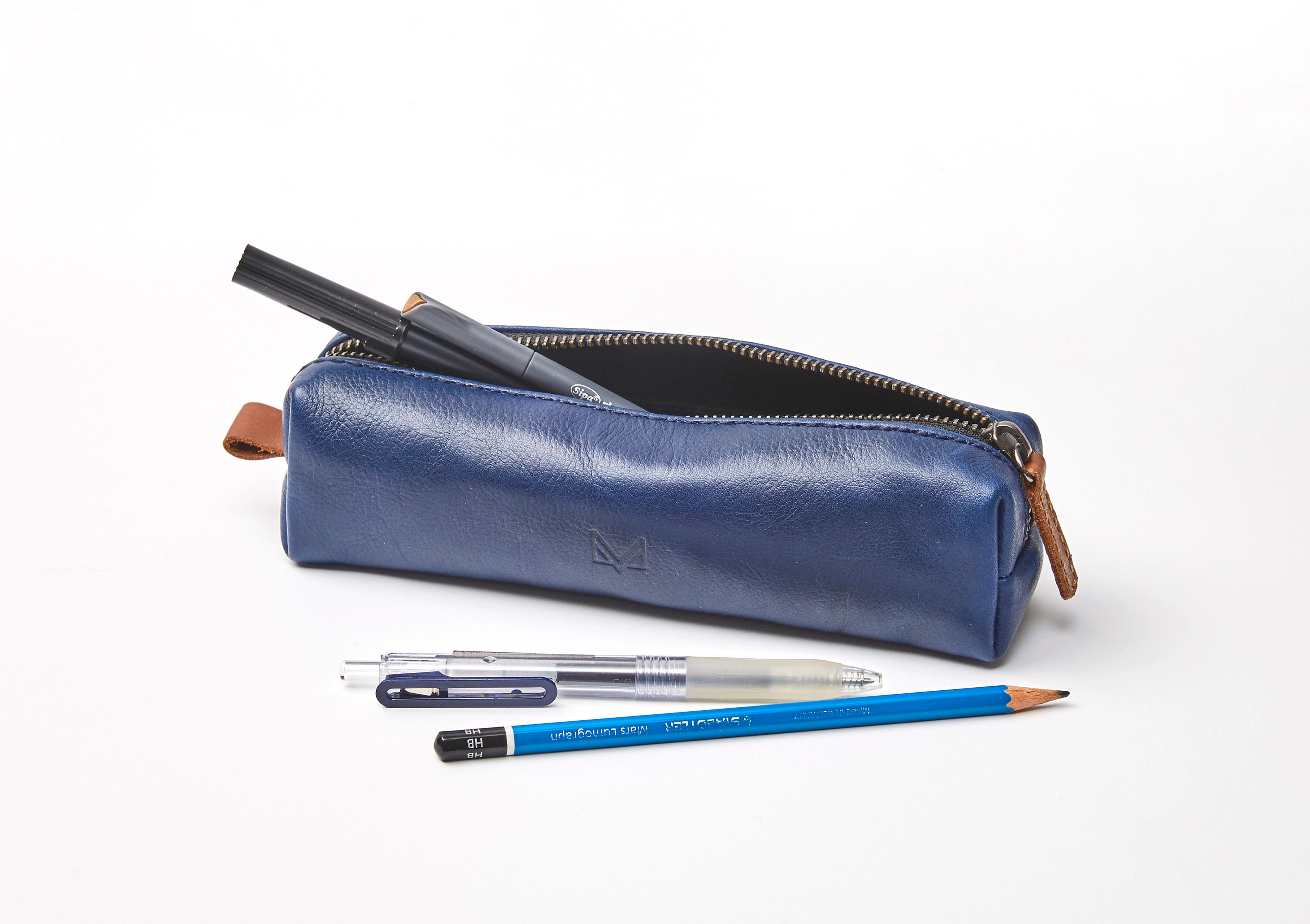  Pierre Belvedere Executive Pencil Case, Navy (673300) : Pencil  Bag : Office Products