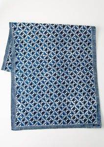 Scarf Indigo Geo